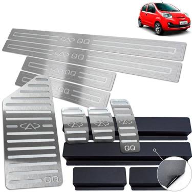 Imagem de Vinil Soleira Pedaleira Descanso Chery Qq 2015 Até 2020