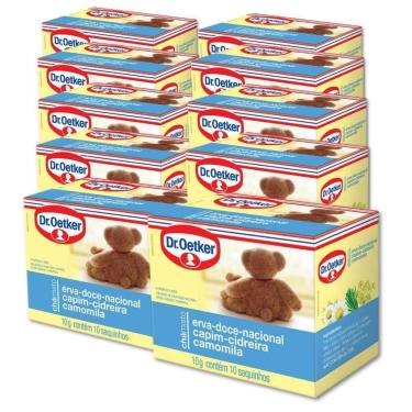 Imagem de Chá  Erva Doce Capim Cidreira E Camomila 10 Caixas