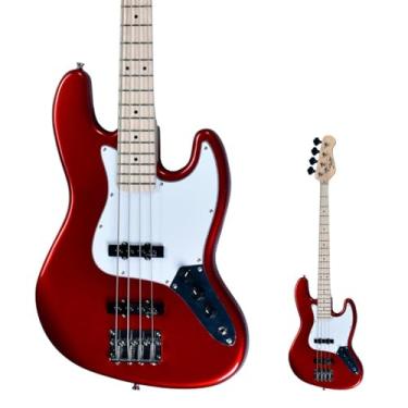 Imagem de Baixo 4 Cordas Jazz Bass Shelter SHJB75 PRO Candy Apple Red