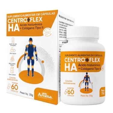 Imagem de Saúde Articular e Mobilidade Centro+Flex HA Ácido Hialurônico Colágeno Tipo 2 60 Cápsulas