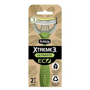 Imagem de Schick – Aparelho de Barbear Xtreme 3 Ultimate Eco (2 Unidades) | 3 Lâminas p/Deslizamento e Precisão | Sustentável, Cabo e Embalagem 100% Recicláveis
