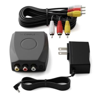 Imagem de Modulador RF THE CIMPLE CO, Adaptador RCA Composto para RF Coaxial, Conversão de Sinais de Definição Padrão em Coaxial, para Assistir a DVD, VHS, Consoles de Jogos na TV, com Cabo A/V