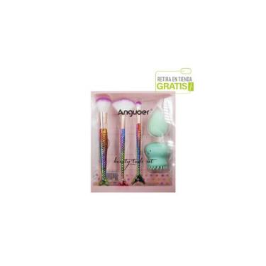 Imagem de Conjunto de pincéis de maquiagem Anguoer com esponjas para profissiona