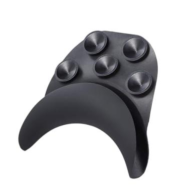 Imagem de oshhni Descanso de pescoço para tigela de salão com ventosas antiderrapante para uso em barbearia para lavatório, design ergonômico preto, almofada de