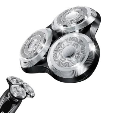 Imagem de Cabeças de substituição para barbeadores SH90 da New Upgrade compatíveis com cabeças de substituição para barbeadores Philips Norelco Series 9000 (S9000) (PRATA (1 peça))
