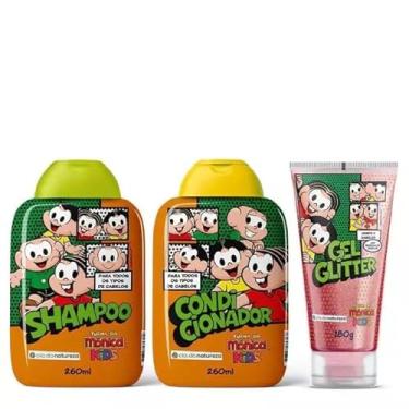 Imagem de Turma da Monica Kids Kit Shampoo Condicionador e Gel Glitter