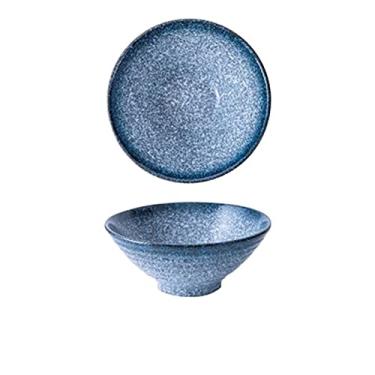 Imagem de WYUYIWH Tigela de cerâmica, tigelas de ramen, tigelas de macarrão, tigelas de arroz de macarrão doméstico, tigelas de sopa criativas (Cor: 1, Tamanho: C)