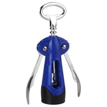 Imagem de Saca-Rolhas Profissional em Inox e Plástico 17x5,5 cm – Fácil de Usar e Super Resistente (Azul)