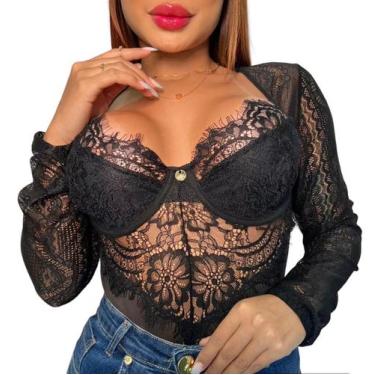 Imagem de Body Renda Sal e Pimenta - Sal e pimenta 