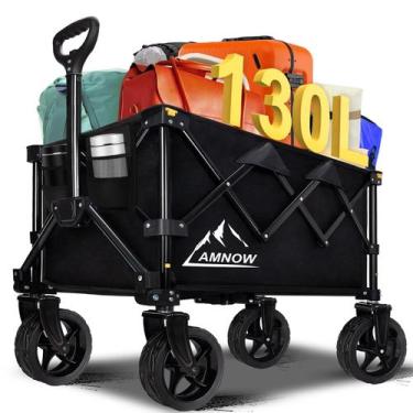 Imagem de Carrinho utilitário dobrável de 130L para vagão dobrável AMNOW