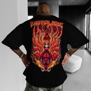 Imagem de Camiseta Naruto Kurama Kyuubi Konoha Treino Gym Academia - Fábrica, Pr