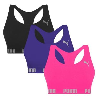 Imagem de Kit 3 Tops Puma Nadador Sem Costura Feminino