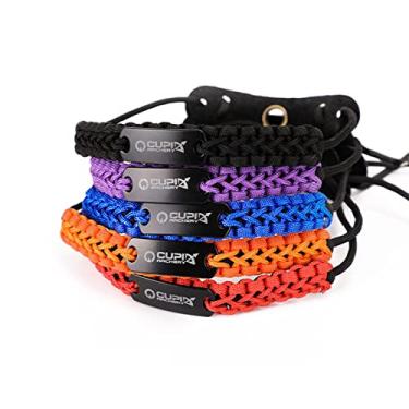 Imagem de Lamehfyo Alça de pulso para tiro com arco e flecha 550 alça de pulso multifuncional composta de sobrevivência para caça e tiro (Roxo)