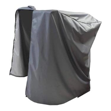 Imagem de Colaxi Capa para esteira Oxford de tecido simples, à prova d'água e poeira, proteção contra poeira multiuso para garagem, capa para máquina de corrida, Cinza