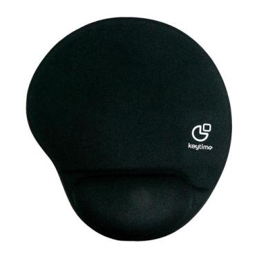 Imagem de Mousepad Keytime Glide Com Apoio De Pulso Em Gel 255x220mm Preto - KYT
