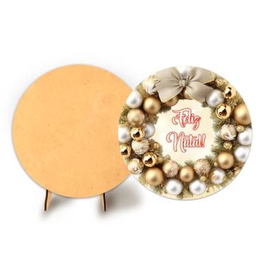Imagem de Painel Sublimado 50cm C Elastico Natal + Suporte MDF (NAT113)