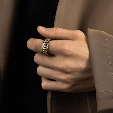 Imagem de Anel de caveira para homens e mulheres, 7, Aço inoxidável, Sem pedra preciosa