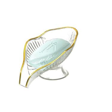 Imagem de Caixa de sabão autodrenante portátil criativo sem acumulação de água suporte de sabão acessórios de banheiro doméstico (branco sem sabão)