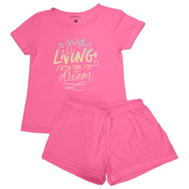 Imagem de SHORT DOLL MC LOVE, BASIC+, EM MALHA POLIESTER COM VISCOSE, REFERENCIA K421 NA COR PINK