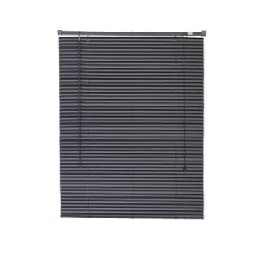Imagem de Persiana Horizontal Pvc Preta 140 L X 160 A Cortina Completa - Top Fle
