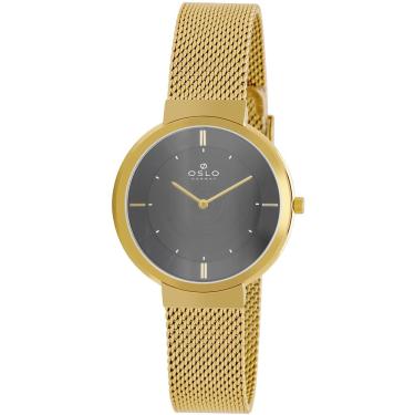 Imagem de Relógio Oslo Feminino Ref:Ofgsss9t0029 G1kx Slim Dourado