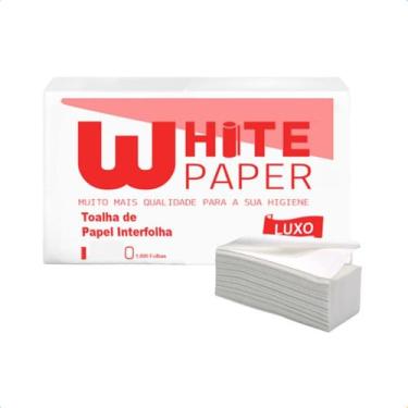 Imagem de Pacote de Papel Toalha Interfolhado com 1000 unidades Modelo Luxo 22x2