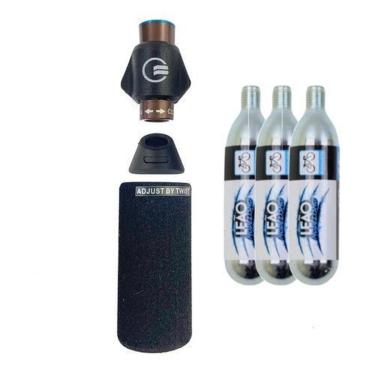 Imagem de Bomba Co2 Elleven Encher Pneus Bike Ciclismo + 3 Cilindros-Unissex