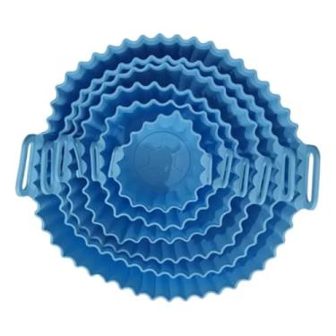 Imagem de Kit de 6 Formas de Silicone Antiaderente para Airfryer | Reutilizáveis | Ideal para Assar, Fritar e Cozinhar sem Grudar | Proteção Completa e Praticidade na Cozinha