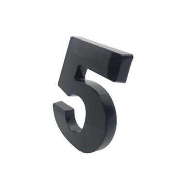 Imagem de Numero Residencial Para Casa Em Plástico Abs Injetado 15cm Caixa Alta 