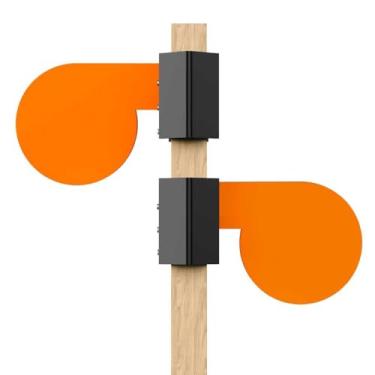 Imagem de BLANCOHABIL Conjunto de alvos de árvore de duelo AR500 15.2 cm x 3/20.3 cm AR500, remos de aço para alvos, kit de remo de árvore de tiro de aço para tabuleiro 2x4, adequado para treinamento de tiro