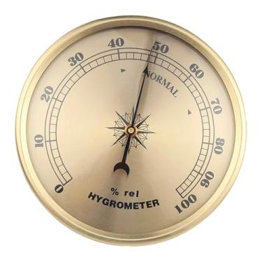 Imagem de Bothyi Higrômetro/Estação Meteorológica com Mostrador Redondo, Medidor de Umidade Preciso, Ideal para Ambientes como Criação de Animais, Sala de Estar,