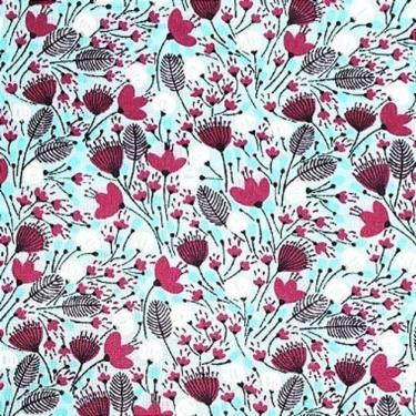 Imagem de Kit 4 Guardanapos De Tecido Algodão Cerrado Azul 39Cmx39Cm