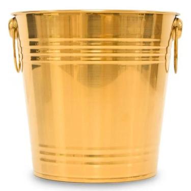 Imagem de Balde de Gelo Inox 4,5 Litros Bebida Drink Aniversario Festa Evento Re