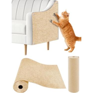 Imagem de Tapete antiarranhador de parede para gatos, antiarranhões, móveis, sofás, protetor de canto para ambientes internos, almofada de arranhar para gatos, substituição para sofá, dissuasão de garras de