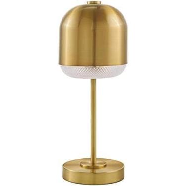 Imagem de Luminárias De Mesa De Cabeceira Led Luminária De Mesa De Latão Com Textura De Relevo Abajur De Vidro Base De Metal Botão De Pressão Para Escritório Quarto Sala De Estar Mesa De Cabeceira Ab