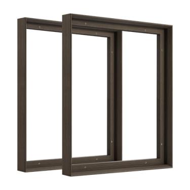 Imagem de FOLKOR Moldura flutuante de tela para pinturas a óleo com impressão artística de 28 x 35,5 cm, pacote com 2 molduras flutuantes de 2,3 cm de profundidade para paisagem, retrato de quarto, corredor