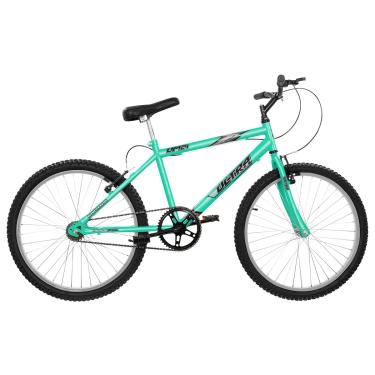 Imagem de Bicicleta de Passeio Ultra Bikes Esporte Aro 24 Reforçada Freio V-Brake Sem Marcha Verde Anis