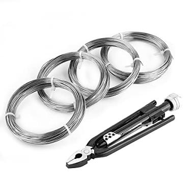 Imagem de Mingzhe Alicate de Fio Torcido para Serviço Pesado Com Cortador de Fio, Enrolador e Garras de Travamento para Fixadores, Risers de Sprinklers e Conexões Elétricas.Aço de Alto Carbono,