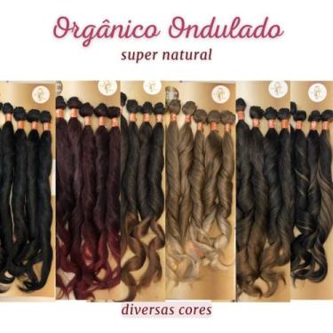 Imagem de Cabelo Ondulado Fibra Bio Orgânico Em Tela Ana 70cm 300gr - Fy Hair, C