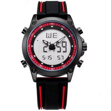 Imagem de Relógio Esportivo Masculino Quartzo Digital Duplo Movimento Á prova d`água