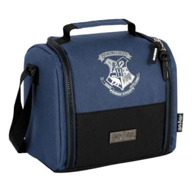 Imagem de Lancheira Bolsa Térmica Transversal Harry Potter Juvenil - Luxcel, Azu