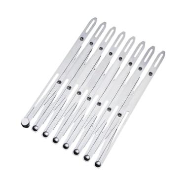 Imagem de shamjina Régua de costura expansível, guia para artesanato, divisor de espaço igual para casas de botão, acessórios para cortinas DIY, Cabeça Longa de 8