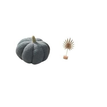 Imagem de Fenteer Almofada Decorativa de Pelúcia com Escultura de Folha de Abóbora, Ornamento Abstrato Nórdico para Cama, Sofá, Mesa, Festa, Decoração de Casa