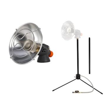 Imagem de Aquecedor de Gás Portátil Estufa Aquecimento para Camping Inverno com Válvula Ajustável Tripé ao Ar Livre Trekking Backpacking Pesca no Gelo