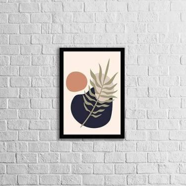 Imagem de Quadro Abstrato Figurativo Folhagem Marrom Ii 24X18Cm - Quadros On-Lin