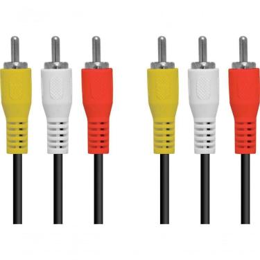 Imagem de Cabo 3 Rca X 3 Rca Para Audio E Video Metros - 3rca-15