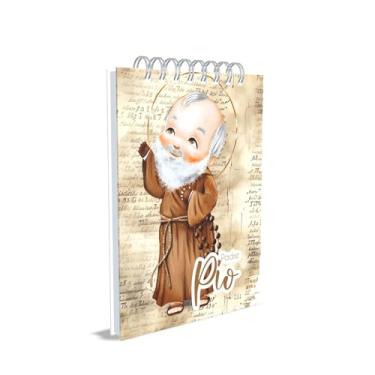 Imagem de Bloco de Anotações Católico, Padre Pio, Capa 03