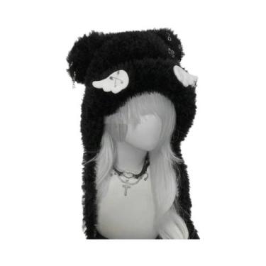 Imagem de Gorro De Lã Feminino Estilo Gótico Punk Lolita Y2K Harajuku, Com Desig