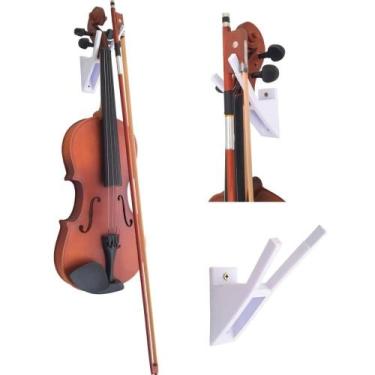 Imagem de Suporte de Violino Para Parede ou Móvel - LEAO3D, Branco