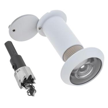 Imagem de HOJLKLD Olho mágico do visualizador de porta, orifício de espião de latão sólido de 200 graus com broca de 16 mm para portas de 1-1/5.1 cm a 2-3/20.3 cm, tubo de 5/8 polegadas de diâmetro para porta